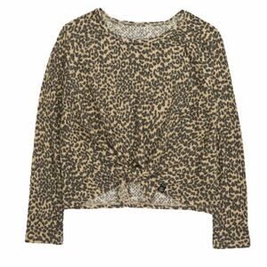 Treasure & Bond leopard print girls top Size XL 14/16 NEW